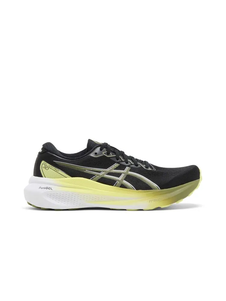 Кроссовки ASICS Gel Kayano 30 Extra Wide 'Black Glow Yellow' — изображение 2 из 9, черный/желтый