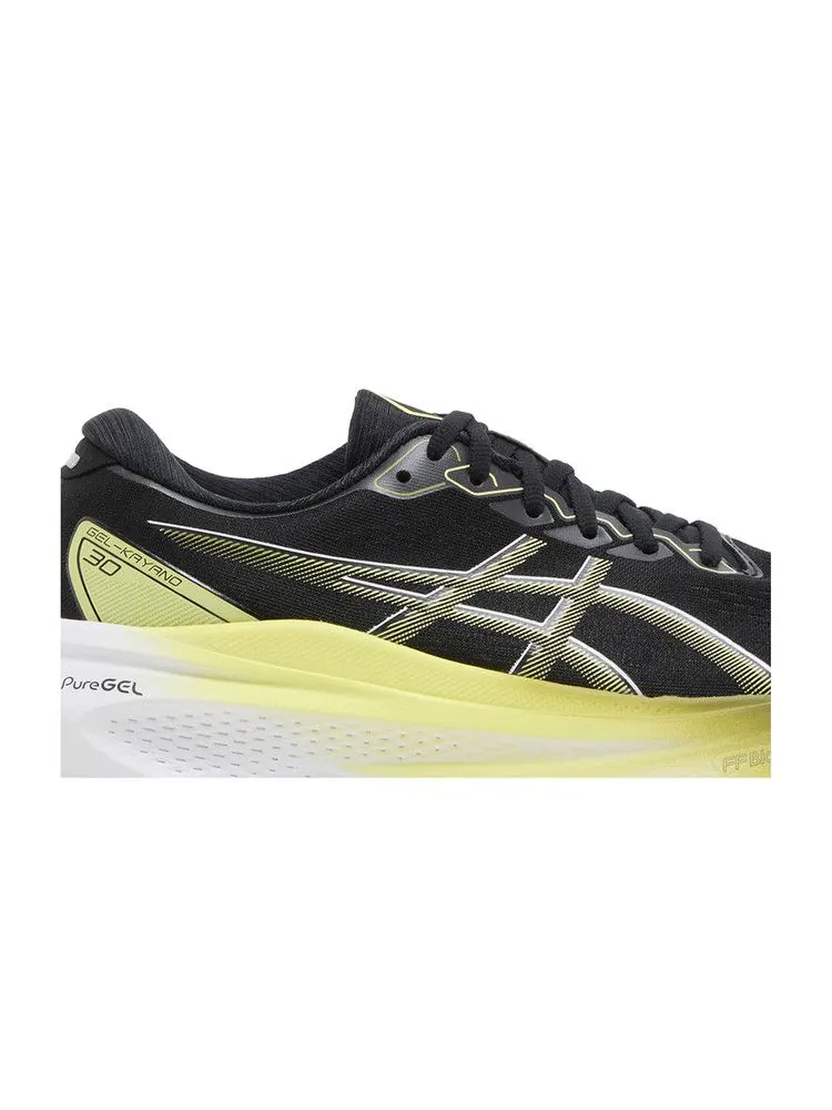 Кроссовки ASICS Gel Kayano 30 Extra Wide 'Black Glow Yellow' — изображение 3 из 9, черный/желтый
