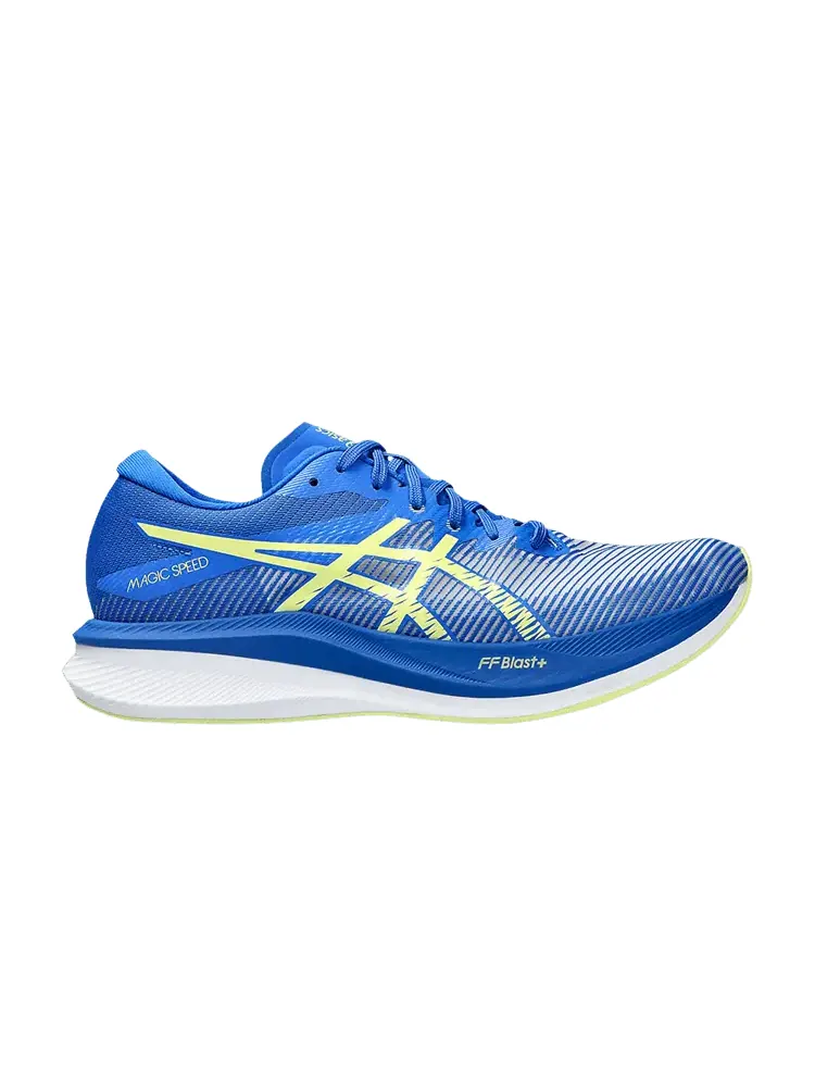 Кроссовки ASICS Magic Speed 3 Wide 'Illusion Blue Glow Yellow' — изображение 1 из 1, синий/желтый