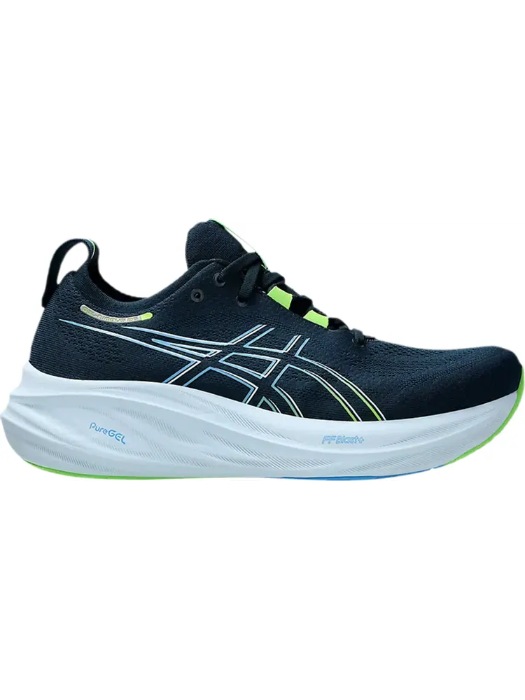 Кроссовки Gel Nimbus 26 Wide 'French Blue Electric Lime' — изображение 1 из 1, синий