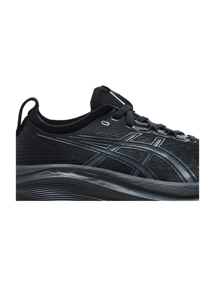 Кроссовки Gel Nimbus 27 Wide 'Black Graphite Grey' — изображение 2 из 8, черный графитовый серый