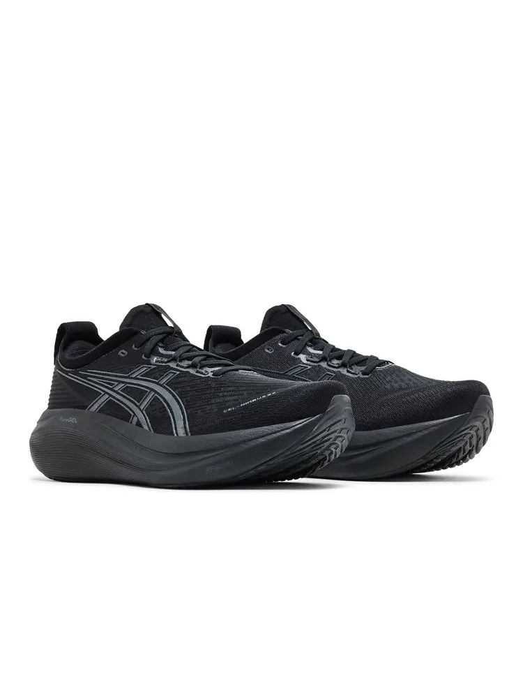 Кроссовки Gel Nimbus 27 Wide 'Black Graphite Grey' — изображение 8 из 8, черный графитовый серый