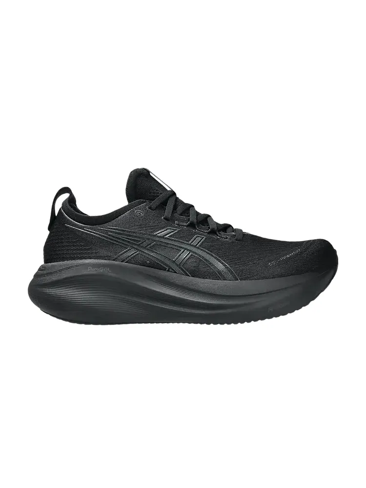 Кроссовки ASICS Gel Nimbus 27 Black Graphite Grey — изображение 1 из 1, черный