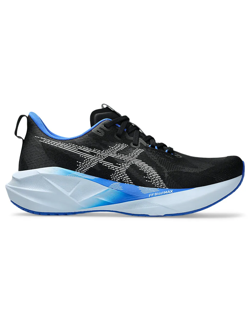 Беговые мужские кроссовки Asics Novablast 5, Black/White — изображение 1 из 7, черный/белый