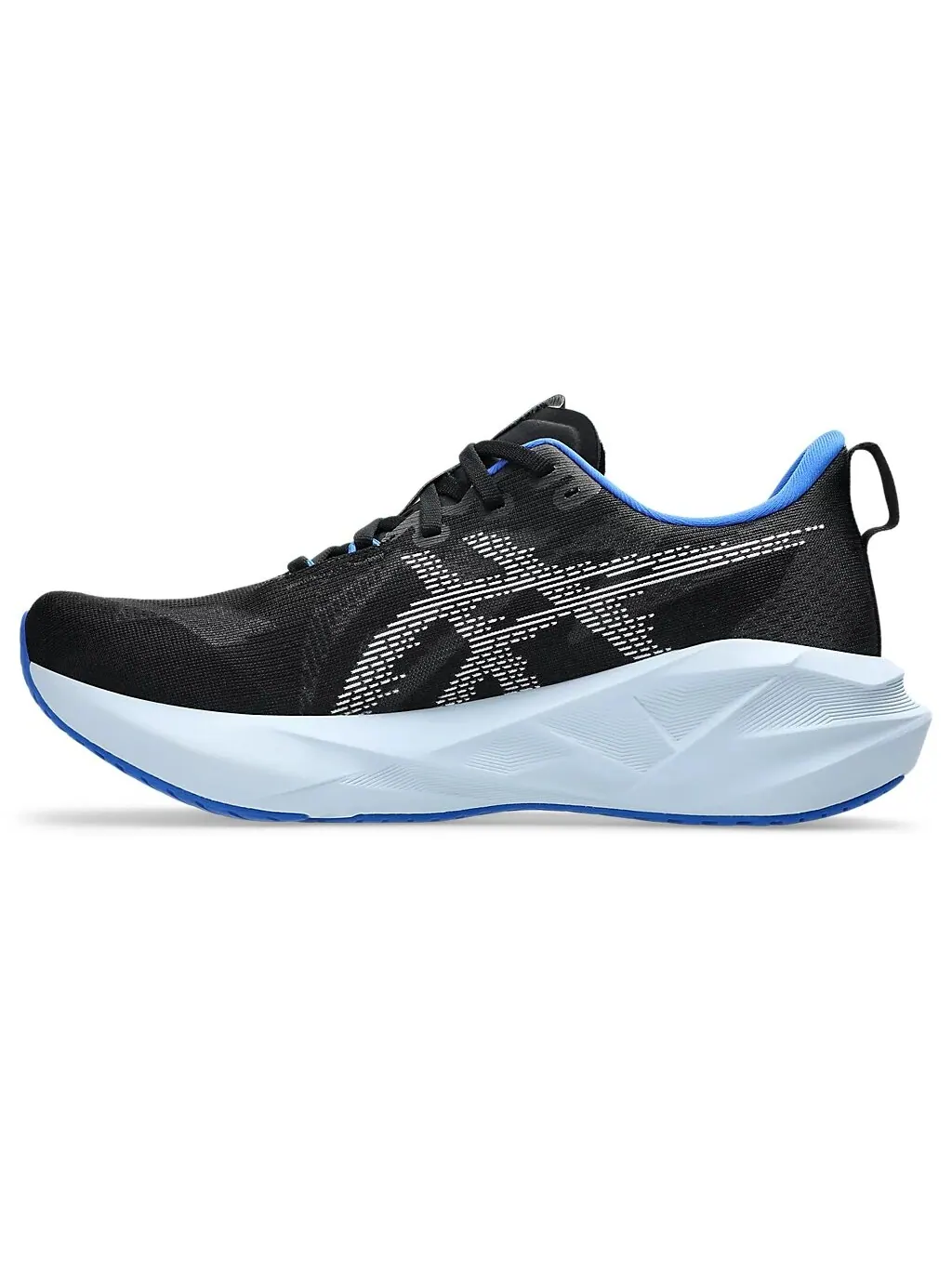 Беговые мужские кроссовки Asics Novablast 5, Black/White — изображение 7 из 7, черный/белый