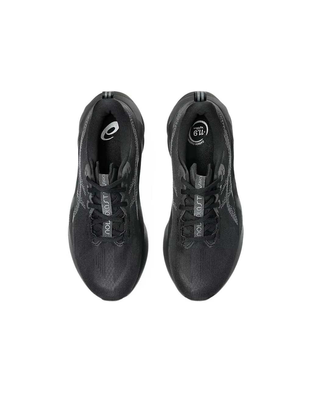 Беговые мужские кроссовки Asics Novablast 5 — изображение 4 из 7, черный/серый