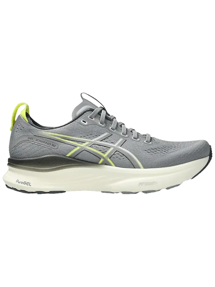 Кроссовки ASICS Gel Kayano 32 'Gravel Citron' — изображение 1 из 1, серый