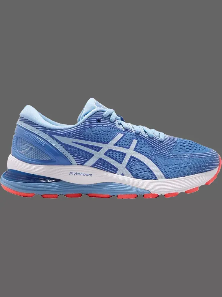 Кроссовки wmns gel nimbus 21 wide 'blue coast skylight' Asics — изображение 1 из 1, синий