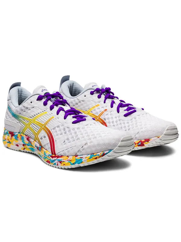 Кроссовки гелевые Asics gel noosa tri 12 — изображение 3 из 4, белый/фиолетовый