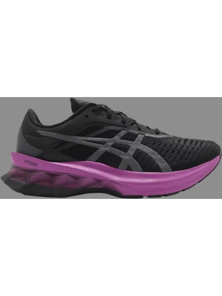 Кроссовки wmns novablast 'black digital grape' Asics — изображение 1 из 1, черный