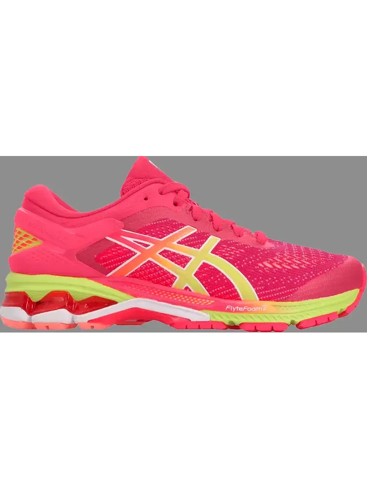 Кроссовки wmns gel kayano 26 'arise - laser pink sour yuzu' Asics — изображение 1 из 1, розовый