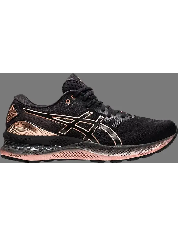 Кроссовки wmns gel nimbus 23 platinum 'black rose gold' Asics — изображение 1 из 1, черный