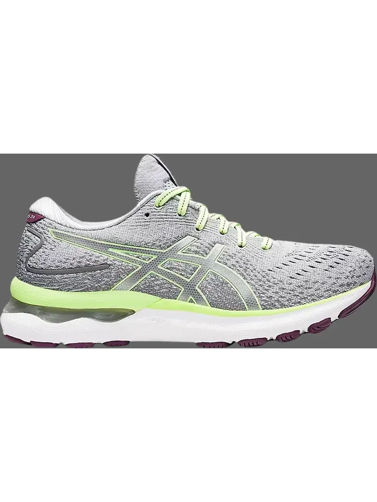 Кроссовки wmns gel nimbus 24 'piedmont grey lime green' Asics — изображение 1 из 1, серый