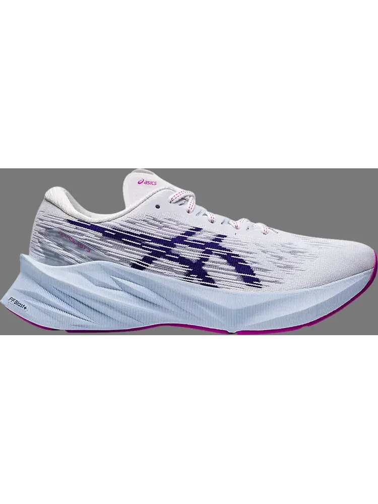 Кроссовки wmns novablast 3 'white dive blue' Asics — изображение 1 из 1, белый