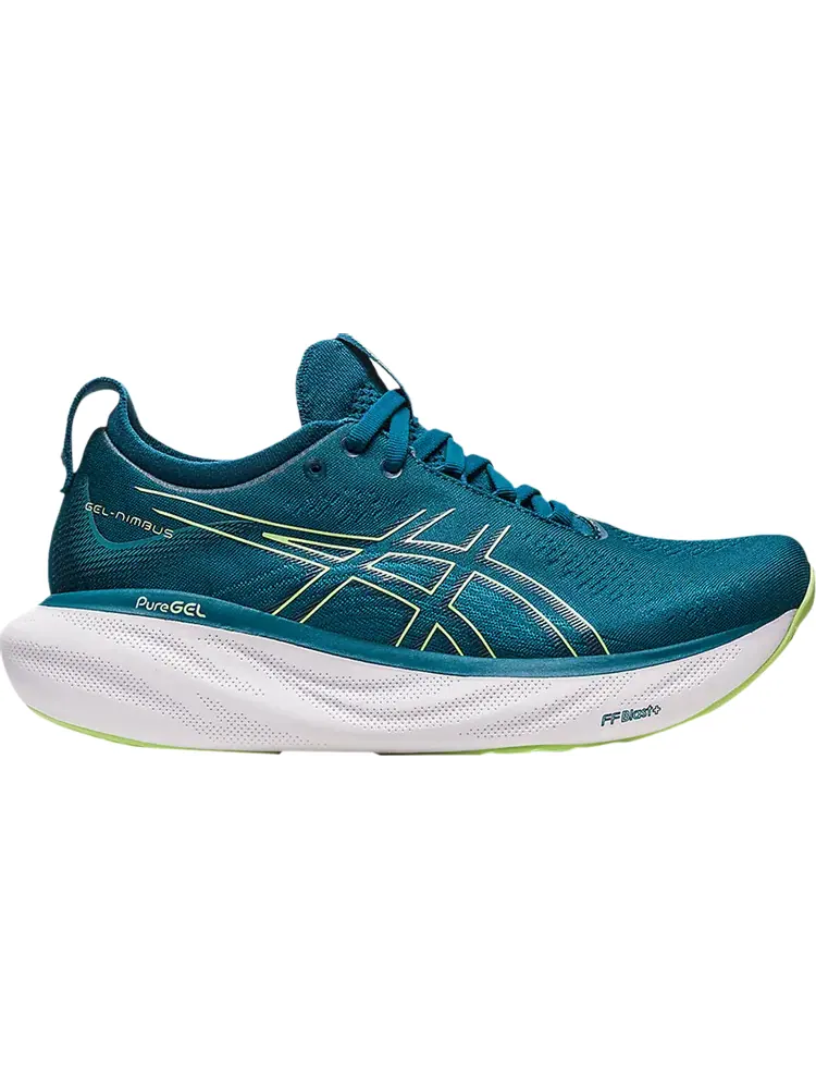 Кроссовки Wmns Gel Nimbus 25 'Ink Teal Lime Green' — изображение 1 из 1, бирюзовый