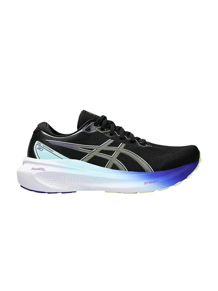 Кроссовки ASICS Wmns Gel Kayano 30 'Black Blue Glow Yellow' — изображение 1 из 1, черный/желтый