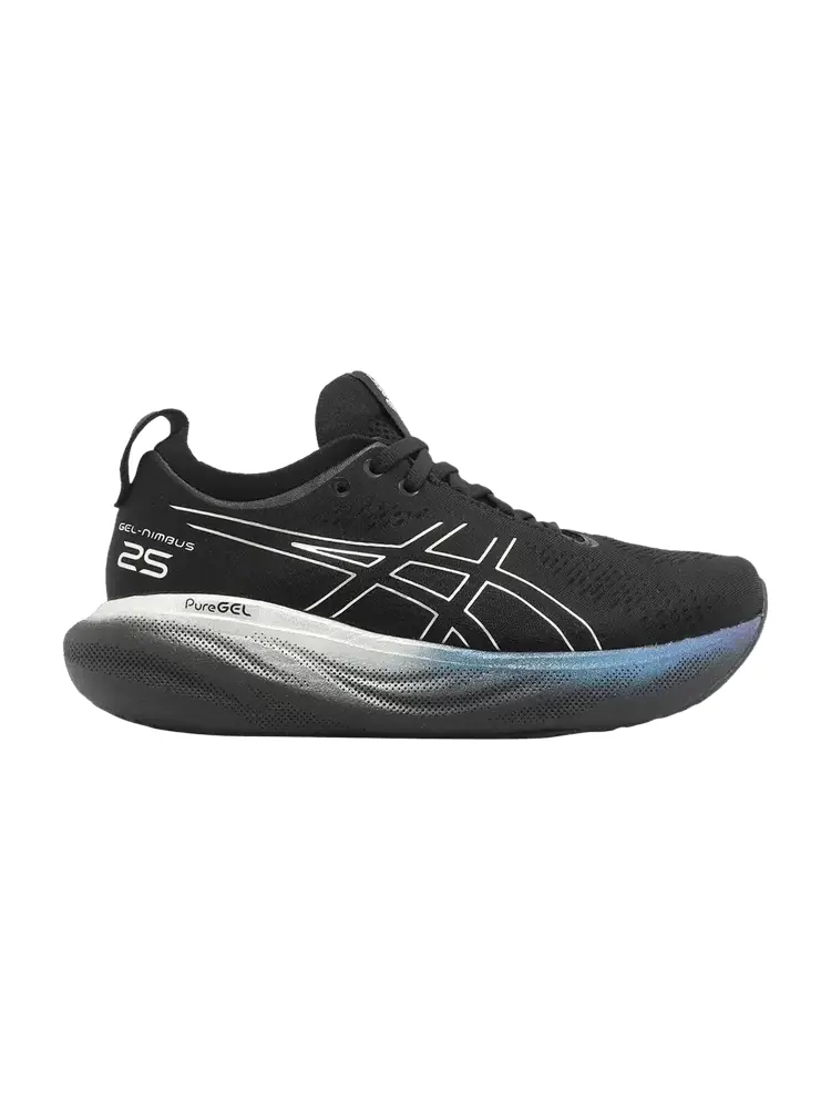 Кроссовки Wmns Gel Nimbus 25 Platinum 'Black Pure Silver' — изображение 1 из 1, черный серебристый