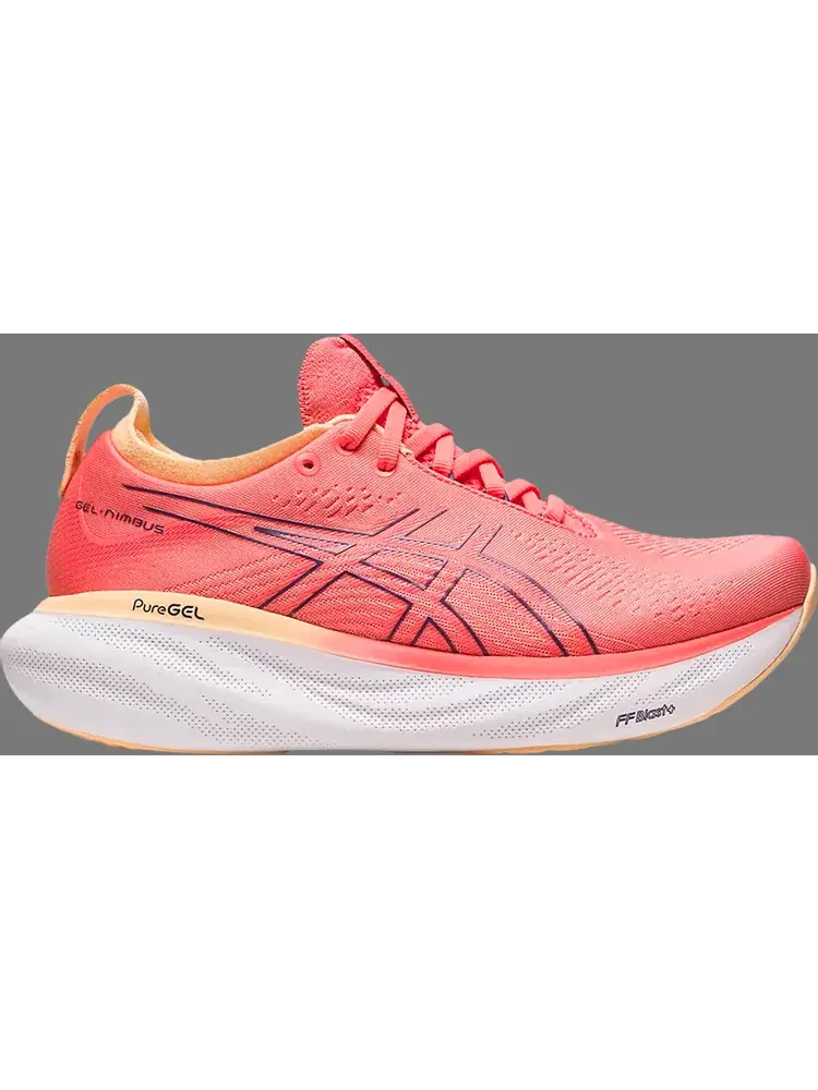 Кроссовки wmns gel nimbus 25 wide 'papaya dusty purple' Asics, апельсин — изображение 1 из 1, оранжевый
