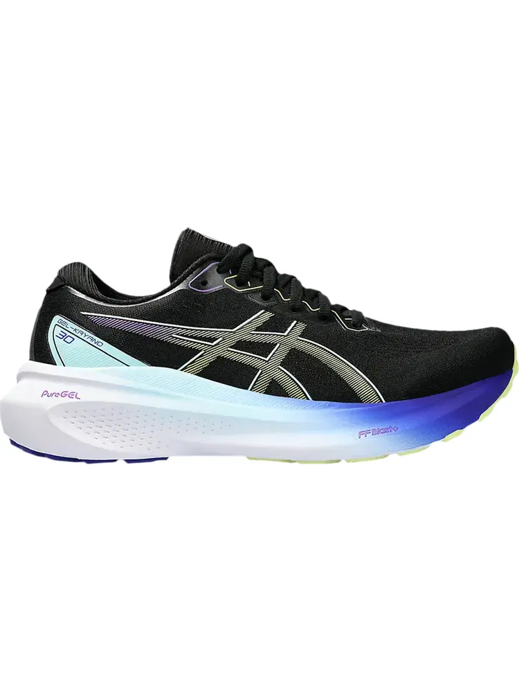 Кроссовки Wmns Gel Kayano 30 Wide 'Black Glow Yellow' — изображение 1 из 1, черный