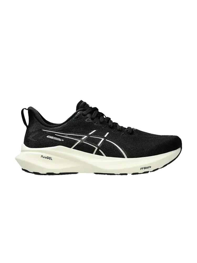 Кроссовки ASICS Wmns GT 2000 13 Wide 'Black White' — изображение 1 из 1, черный/белый