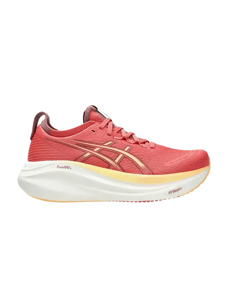 Кроссовки ASICS Wmns Gel Nimbus 27 D Wide — изображение 1 из 1, темный розовый оранжевый