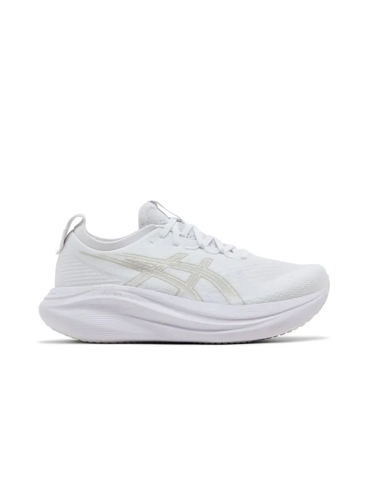 Кроссовки Wmns Gel Nimbus 27 'White Glacier Grey' — изображение 1 из 8, белый серый