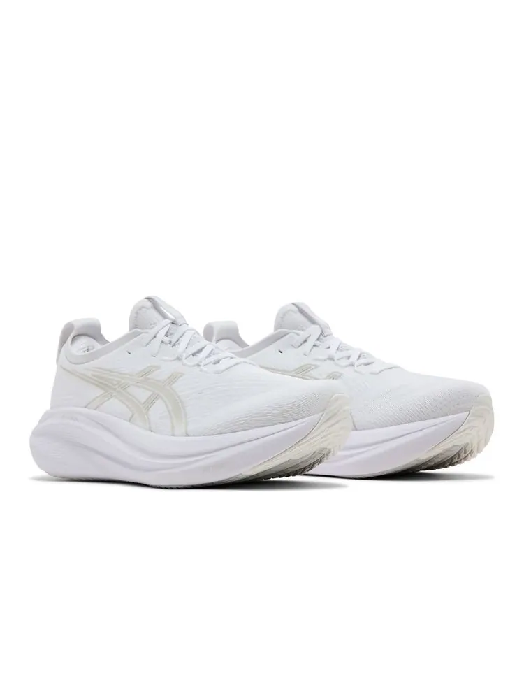 Кроссовки Wmns Gel Nimbus 27 'White Glacier Grey' — изображение 8 из 8, белый серый
