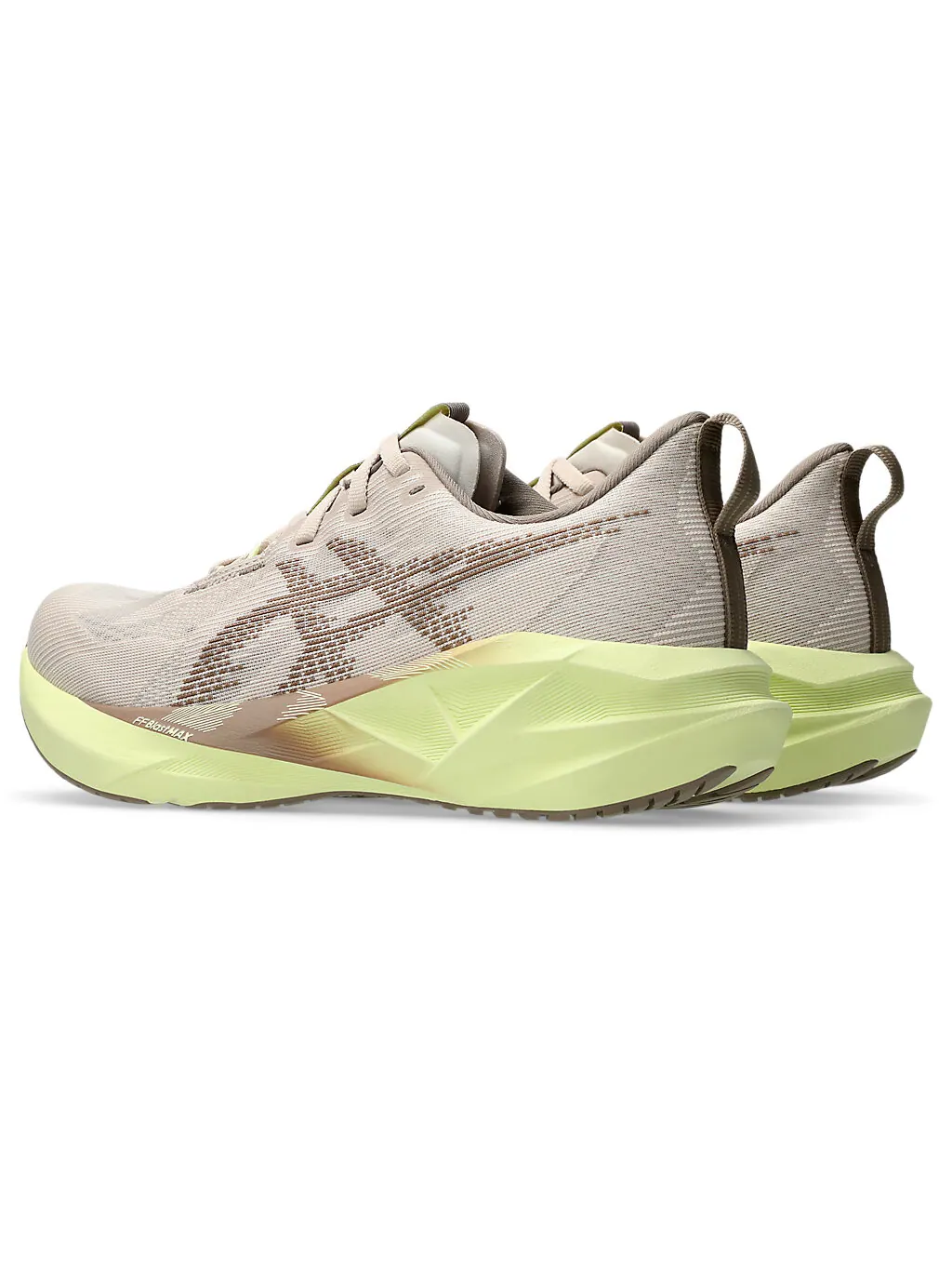 Беговые женские кроссовки Asics Novablast 5 — изображение 3 из 7, бежевый/серый