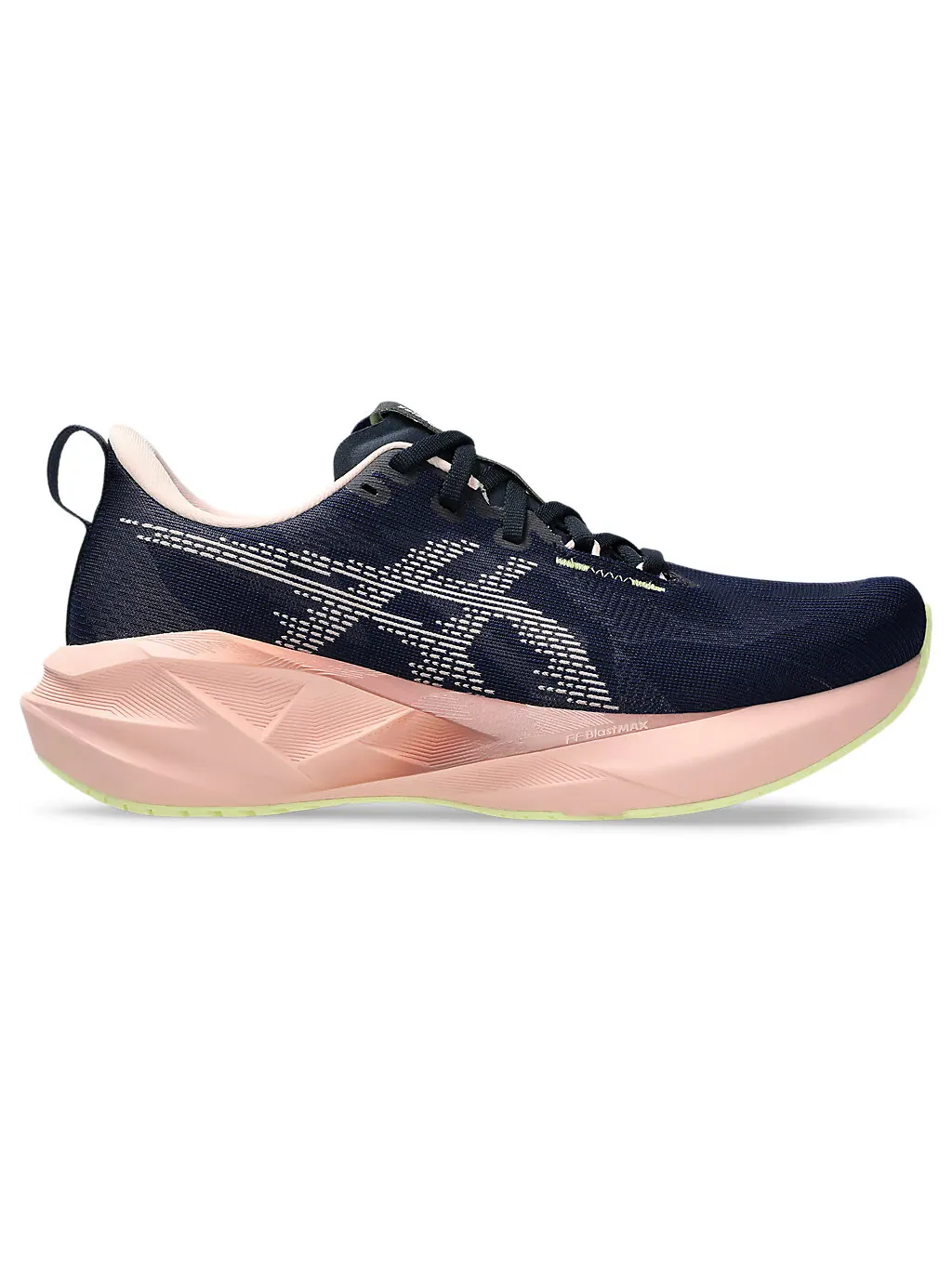 Беговые женские кроссовки Asics Novablast 5, Midnight/Breeze — изображение 1 из 7, синий/розовый