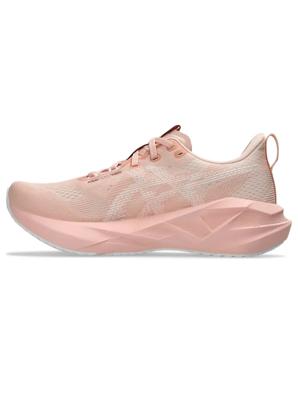 Беговые женские кроссовки Asics Novablast 5, Breeze/White, персиковый — изображение 7 из 7, розовый