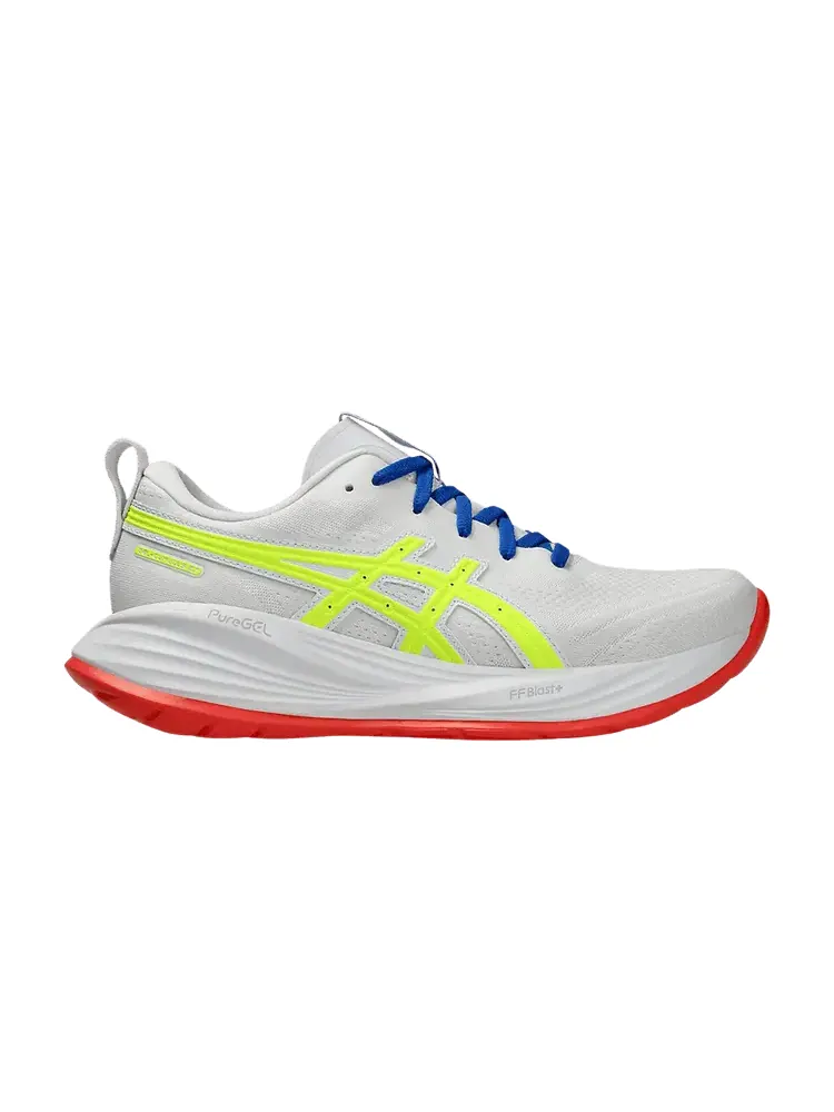 Кроссовки ASICS Wmns Gel Cumulus 27 'Track Club Pack - Safety Yellow' — изображение 1 из 1, белый/желтый