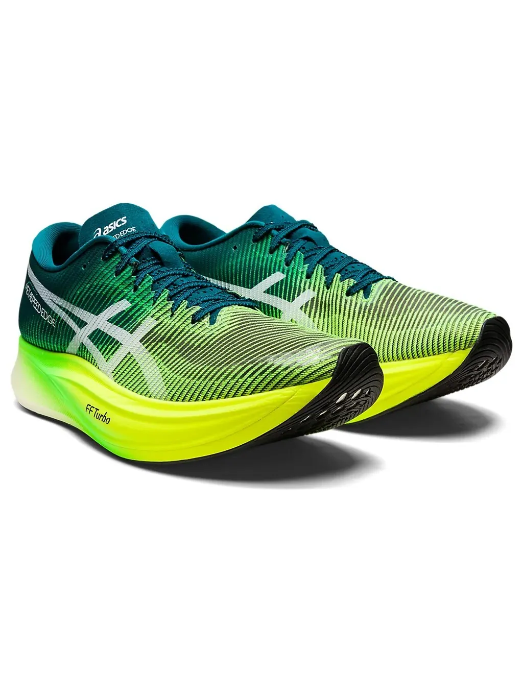 Кроссовки metaspeed edge+ 'velvet pine safety yellow' Asics — изображение 2 из 7, синий