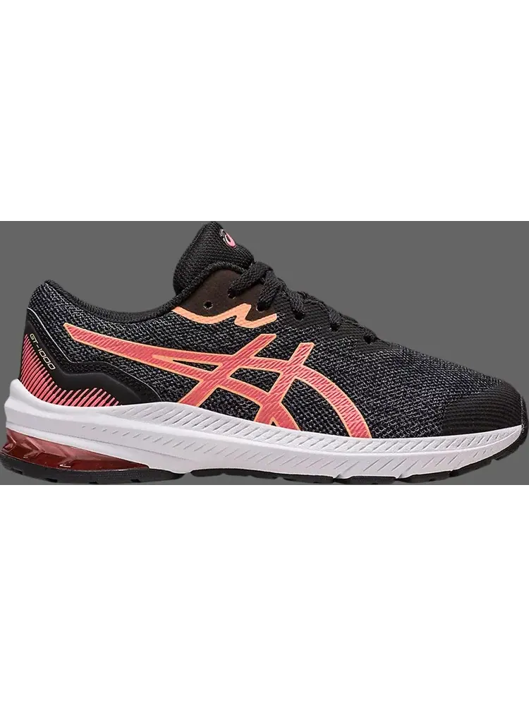 Кроссовки gt 1000 11 gs 'black papaya' Asics — изображение 1 из 1, черный