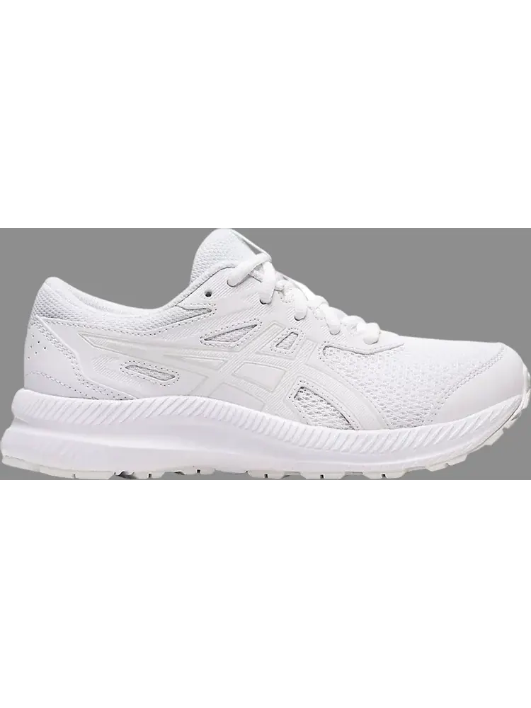 Кроссовки contend 8 gs 'triple white' Asics — изображение 1 из 1, белый