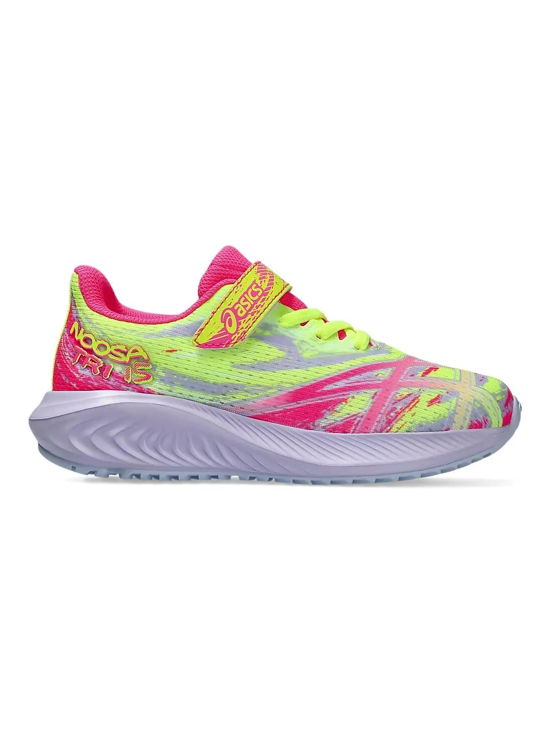 Noosa Tri 15 Детские кроссовки Дети Asics — изображение 2 из 5, светлый розовый синий