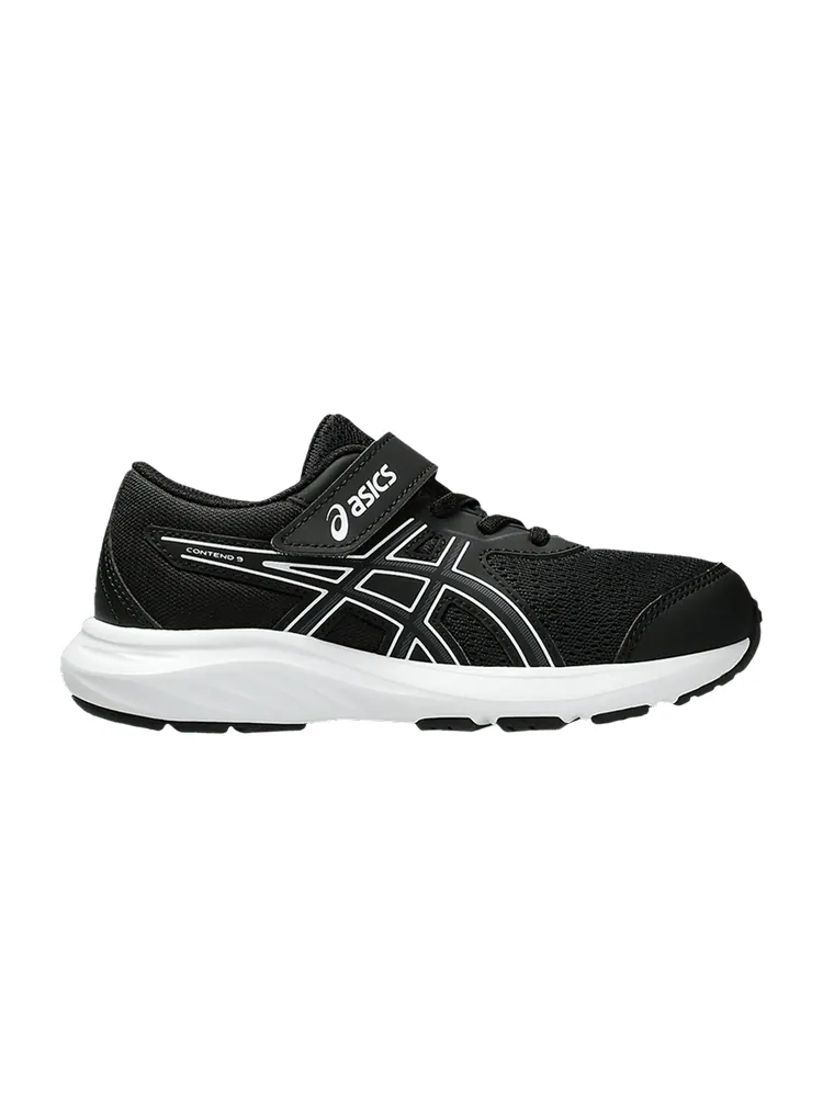 Кроссовки ASICS Contend 9 PS 'Black White' — изображение 1 из 1, черный/белый