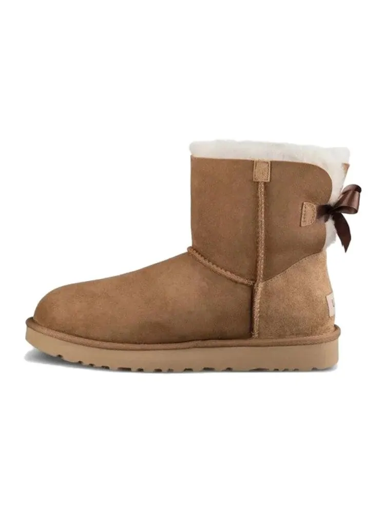 Угги UGG Mini Bailey Bow II — изображение 1 из 6, каштановый