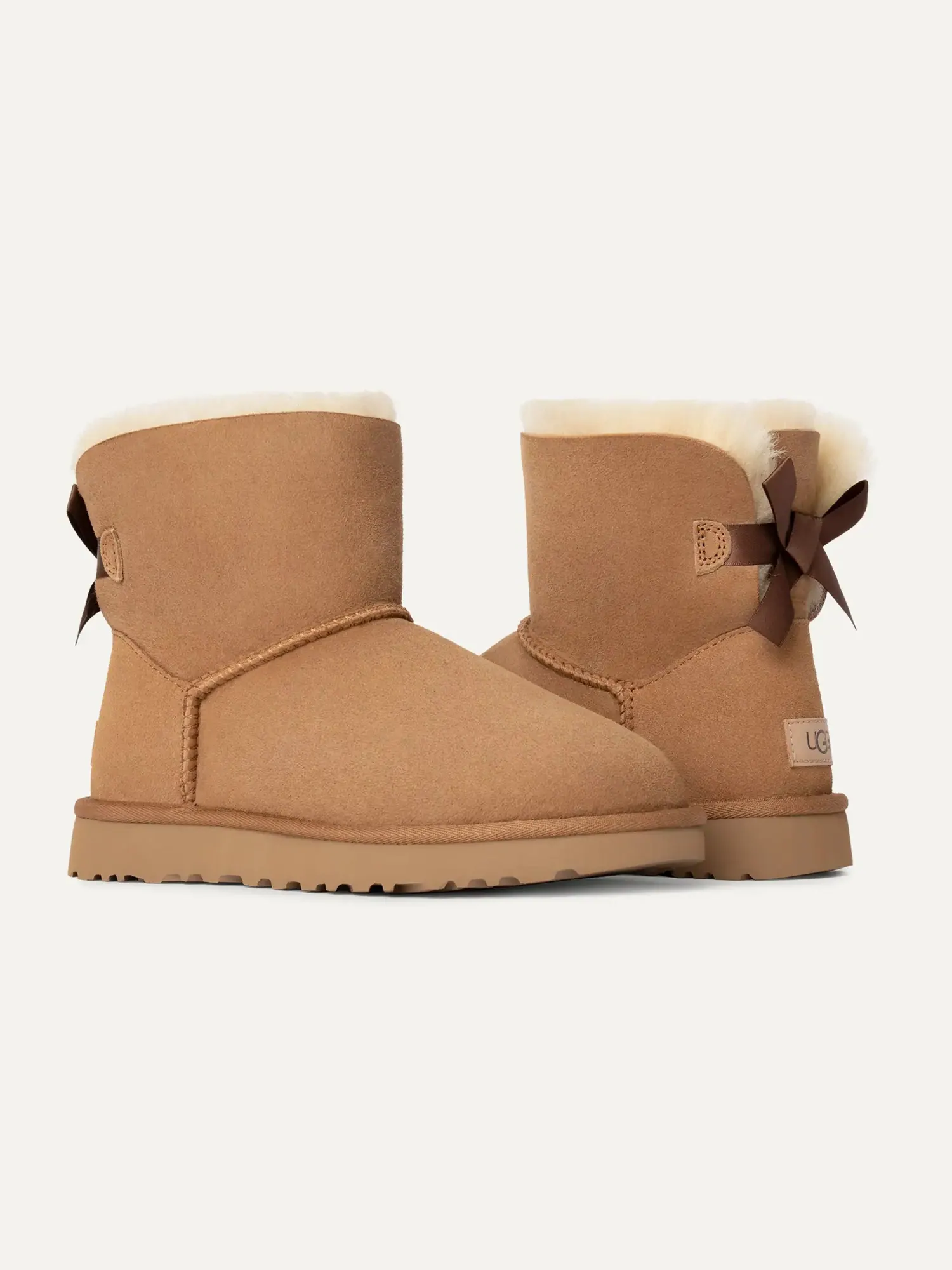 Угги UGG Mini Bailey Bow II — изображение 3 из 6, каштановый