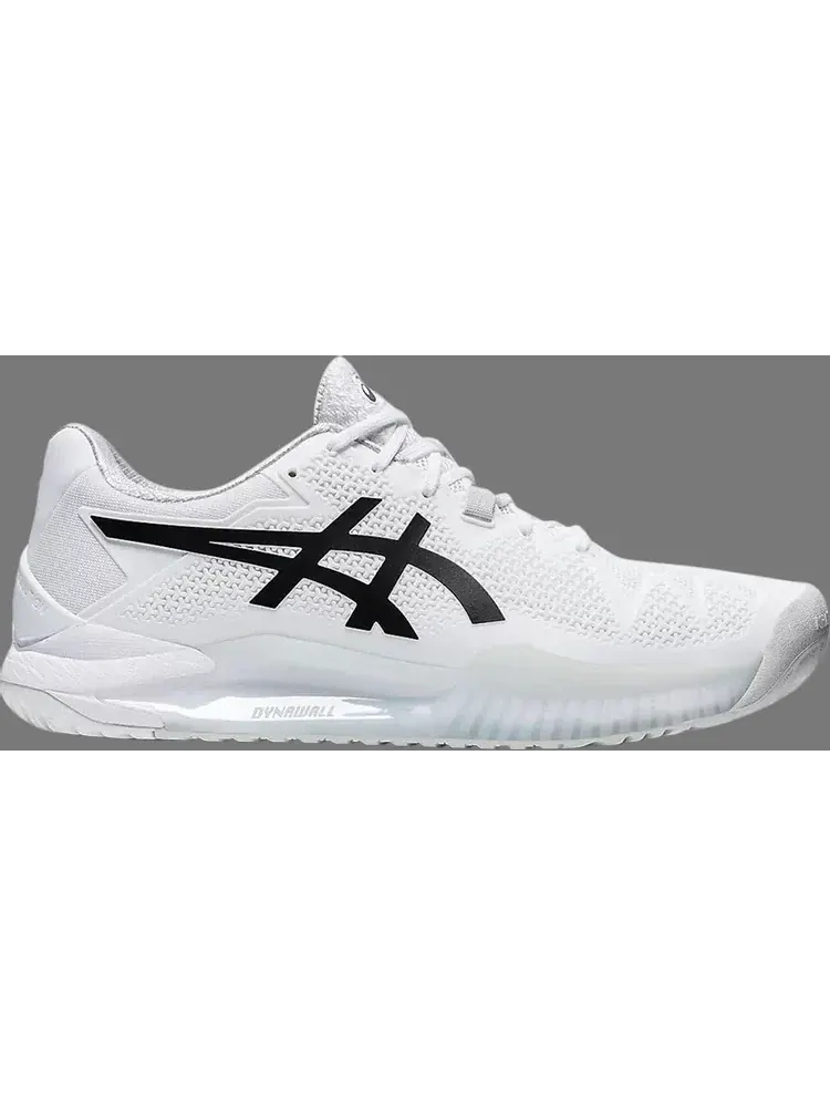 Кроссовки gel resolution 8 'white black' Asics — изображение 1 из 1, белый