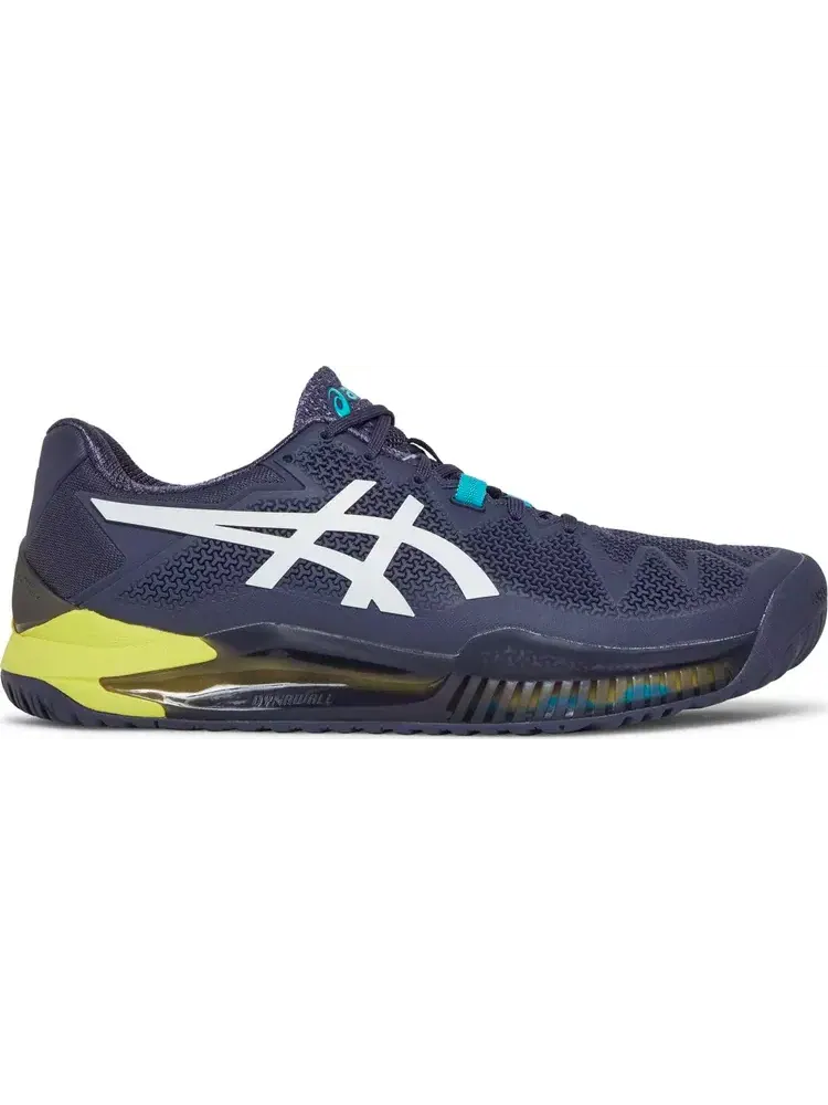 Кроссовки gel resolution 8 hard court 'australian open - indigo fog' Asics — изображение 1 из 8, синий