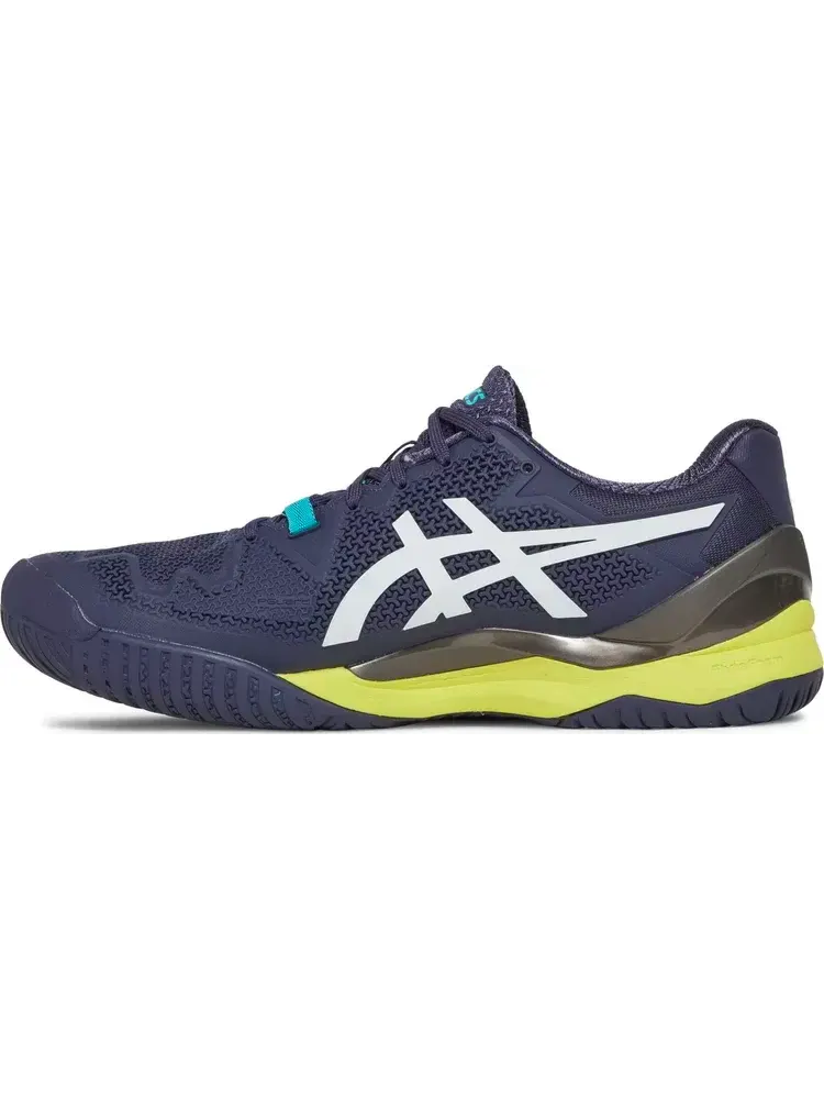 Кроссовки gel resolution 8 hard court 'australian open - indigo fog' Asics — изображение 3 из 8, синий