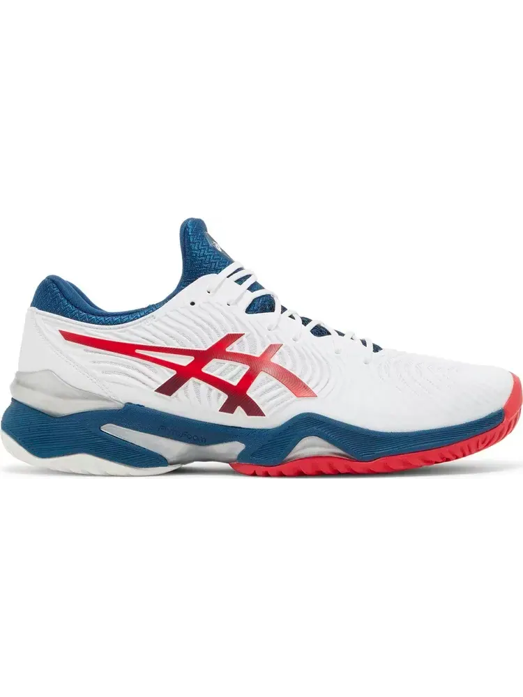 Кроссовки court ff 2 novak 'white mako blue' Asics — изображение 1 из 8, белый