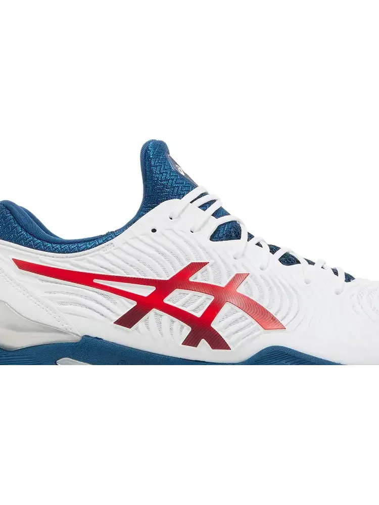 Кроссовки court ff 2 novak 'white mako blue' Asics — изображение 2 из 8, белый