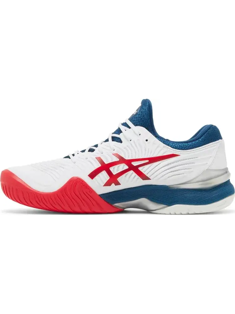 Кроссовки court ff 2 novak 'white mako blue' Asics — изображение 3 из 8, белый