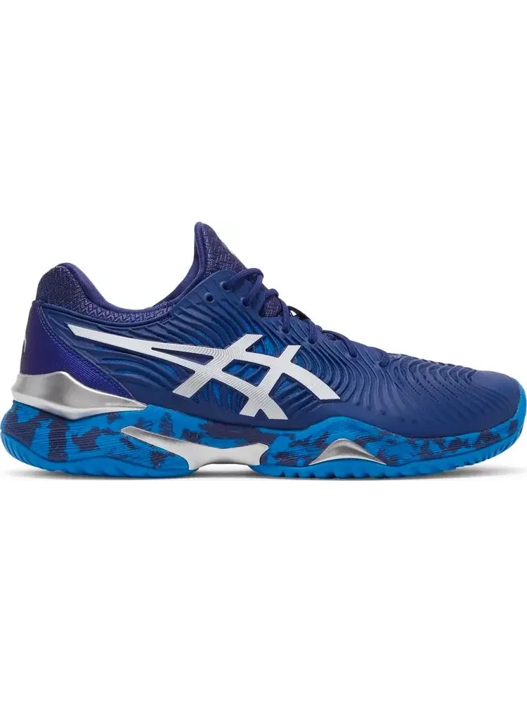 Кроссовки court ff novak 'blue print camo' Asics — изображение 1 из 8, синий
