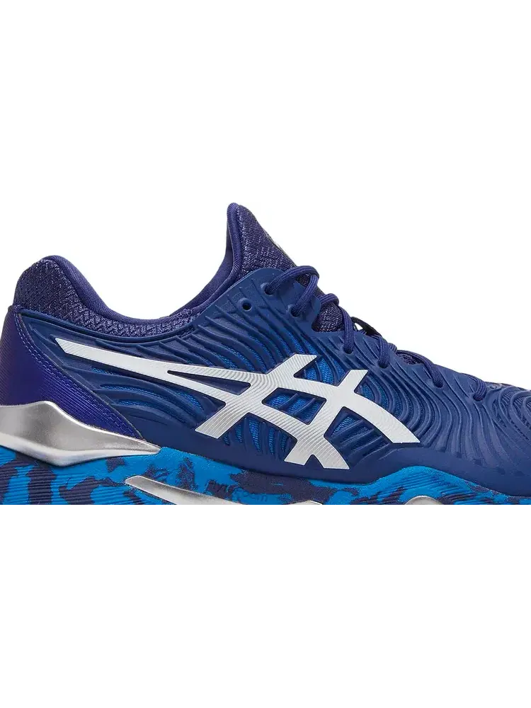 Кроссовки court ff novak 'blue print camo' Asics — изображение 2 из 8, синий