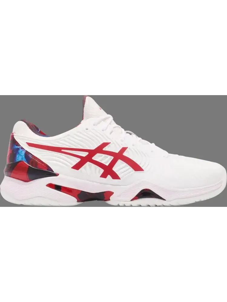 Кроссовки court ff novak le 'white classic red' Asics — изображение 1 из 1, белый