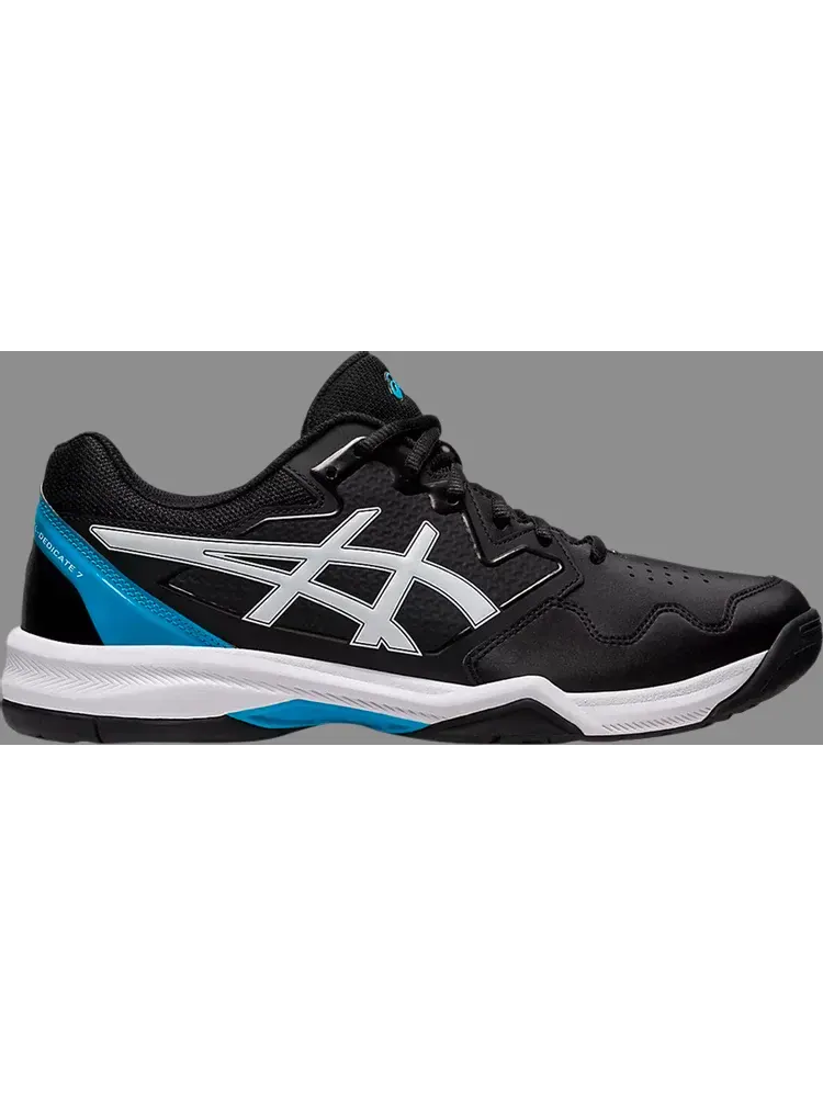 Кроссовки gel dedicate 7 'black island blue' Asics — изображение 1 из 1, черный