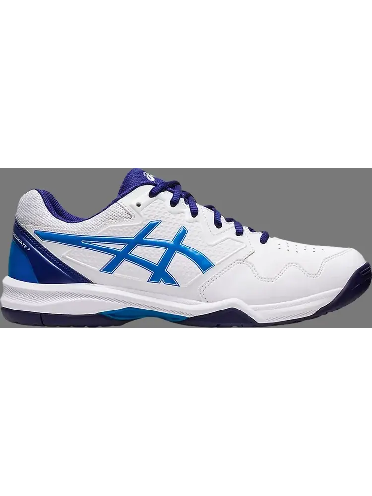 Кроссовки gel dedicate 7 'white electric blue' Asics — изображение 1 из 1, белый
