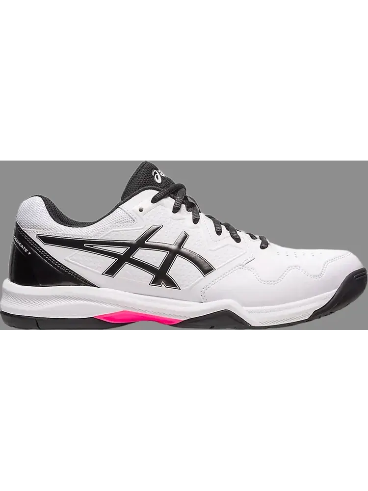 Кроссовки gel dedicate 7 'white black pink' Asics — изображение 1 из 1, белый